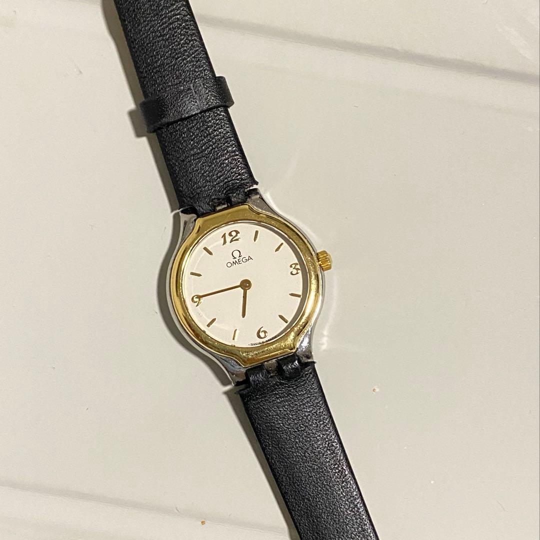 OMEGA レディース 時計 ホワイト/ブラック