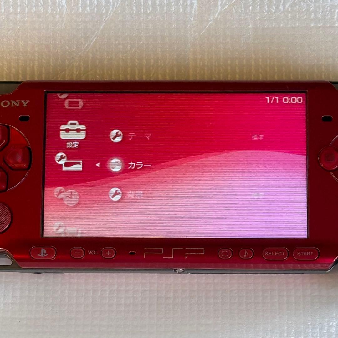 【美品】PSP-3000 ラディアント レッド 箱付き