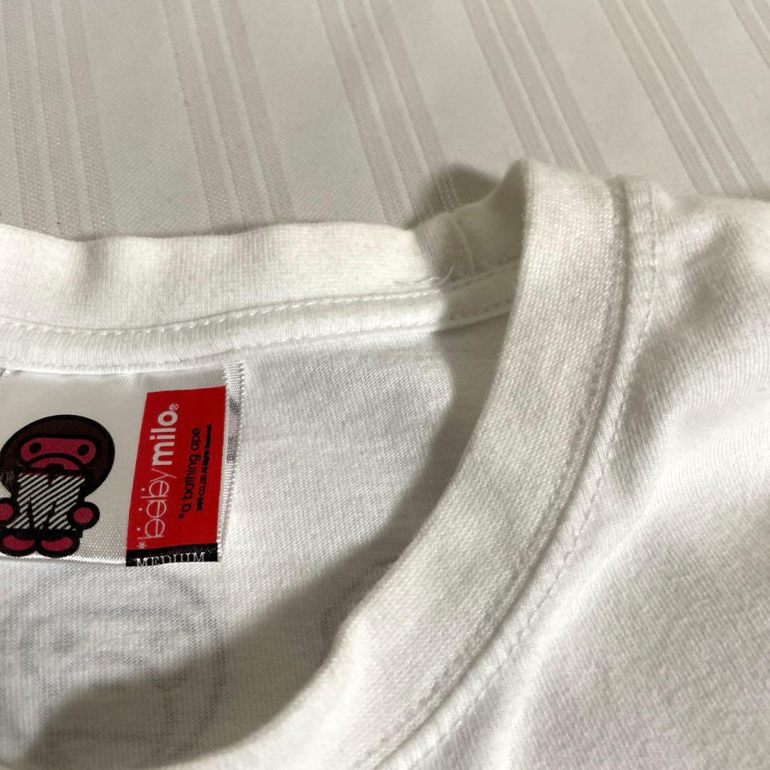 レア❗️アベイシングエイプ マリオ×ベビーマイロ プリント Tシャツ 白 M