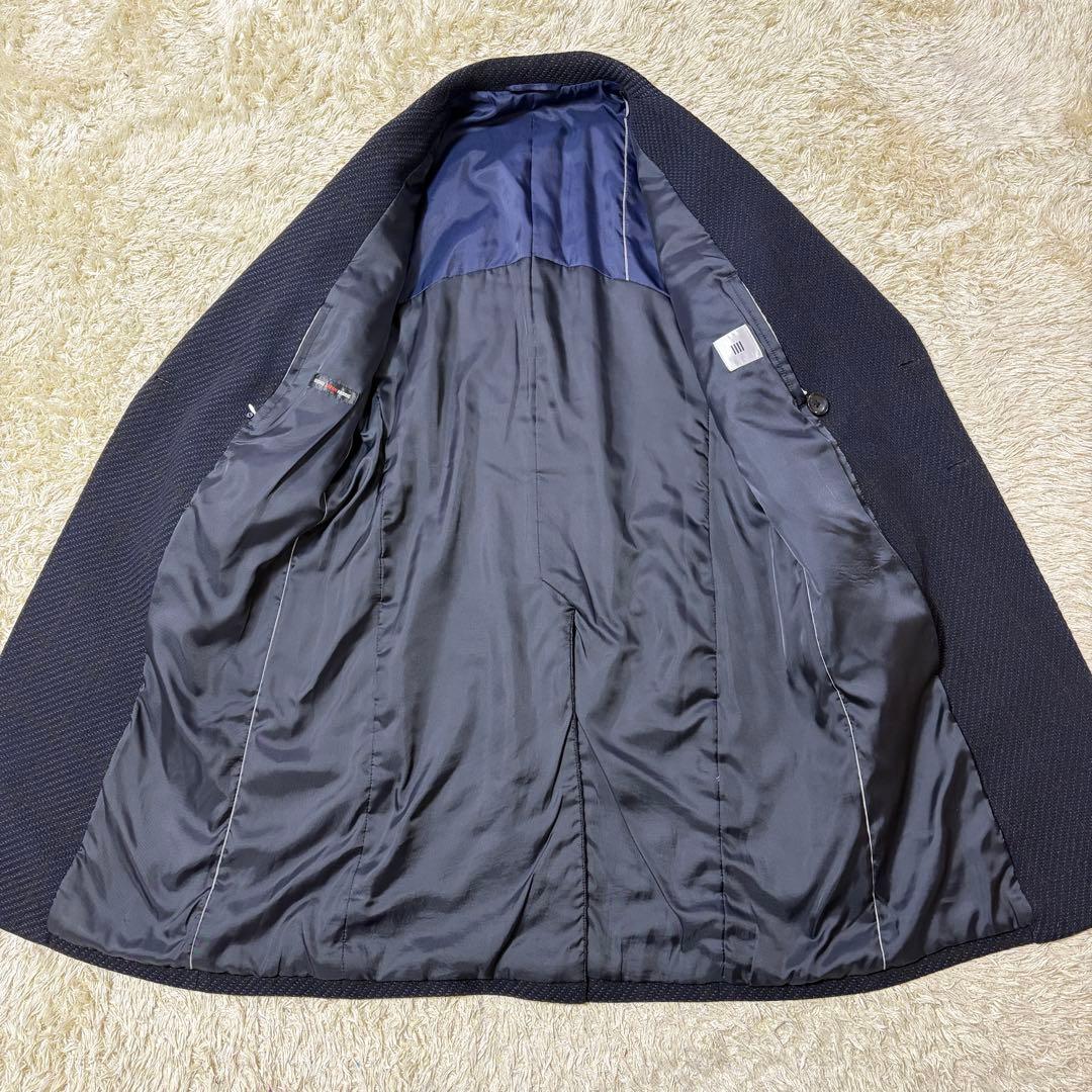 美品 尾州ウール ロングダブルブレスト チェスターコート スーツセレクト