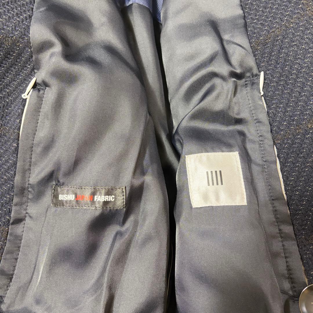 美品 尾州ウール ロングダブルブレスト チェスターコート スーツセレクト