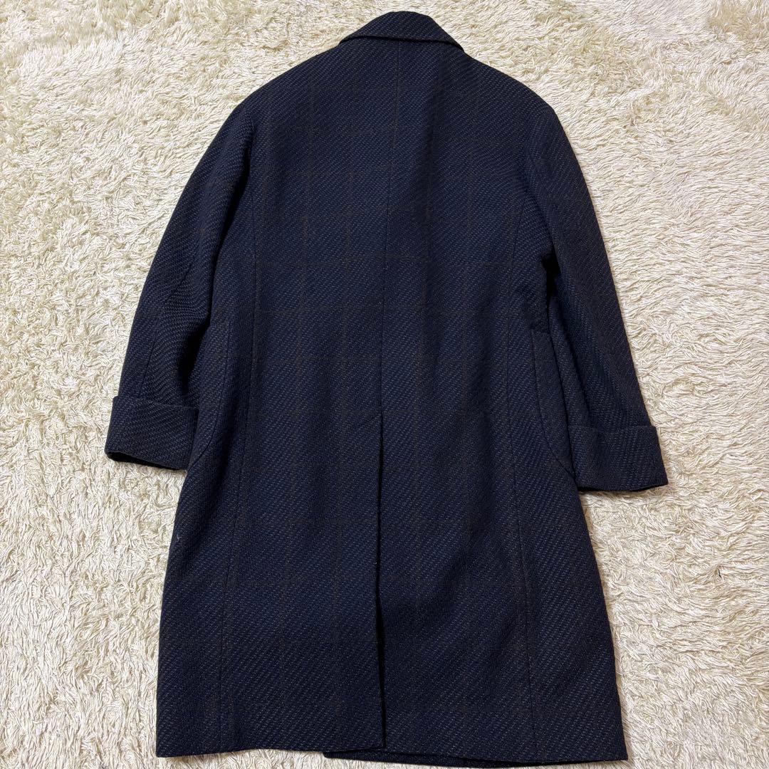 美品 尾州ウール ロングダブルブレスト チェスターコート スーツセレクト