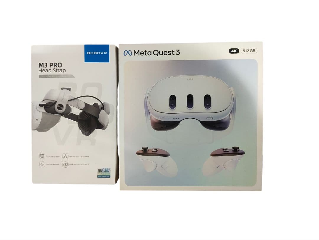 ​【数回使用】 Quest 3 512GB+BOBOVR M3 Pro