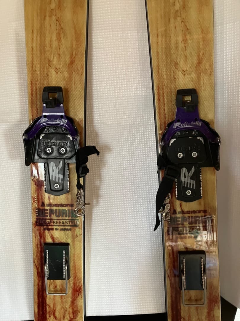 テレマークスキー板　ブルーモリス Repurim　160㎝　ビンディング付