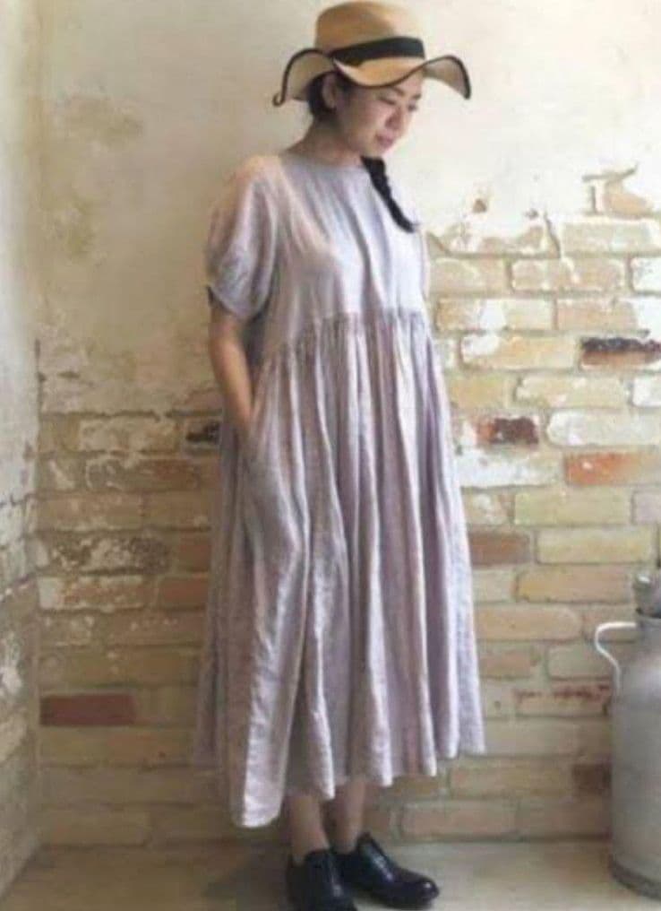 ネストローブ　リネン　ワンピース