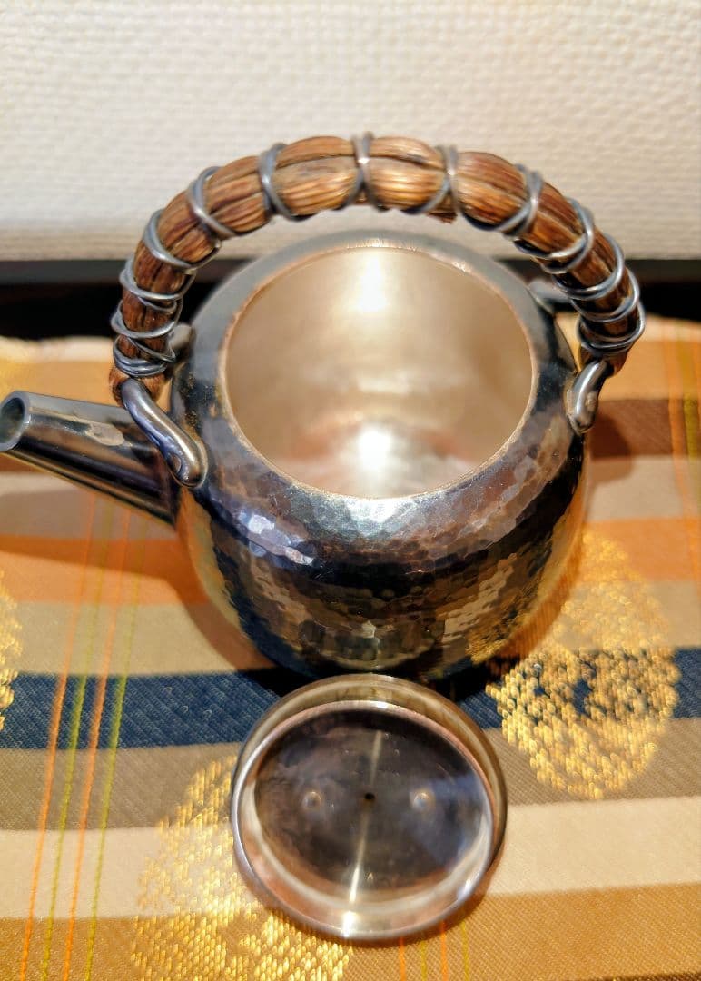 【煎茶道具】銀製　急須　蔵六作
