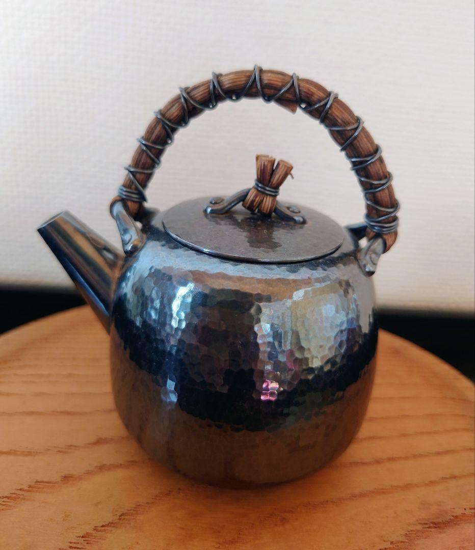 【煎茶道具】銀製　急須　蔵六作