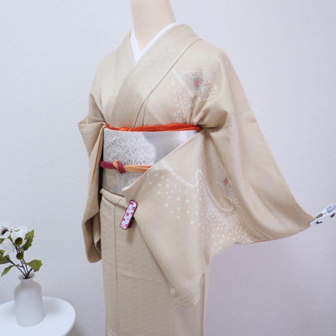 訪問着　4点フルセット432七五三 お宮参り 卒業式　入学式　汕頭刺繍　小柄な方