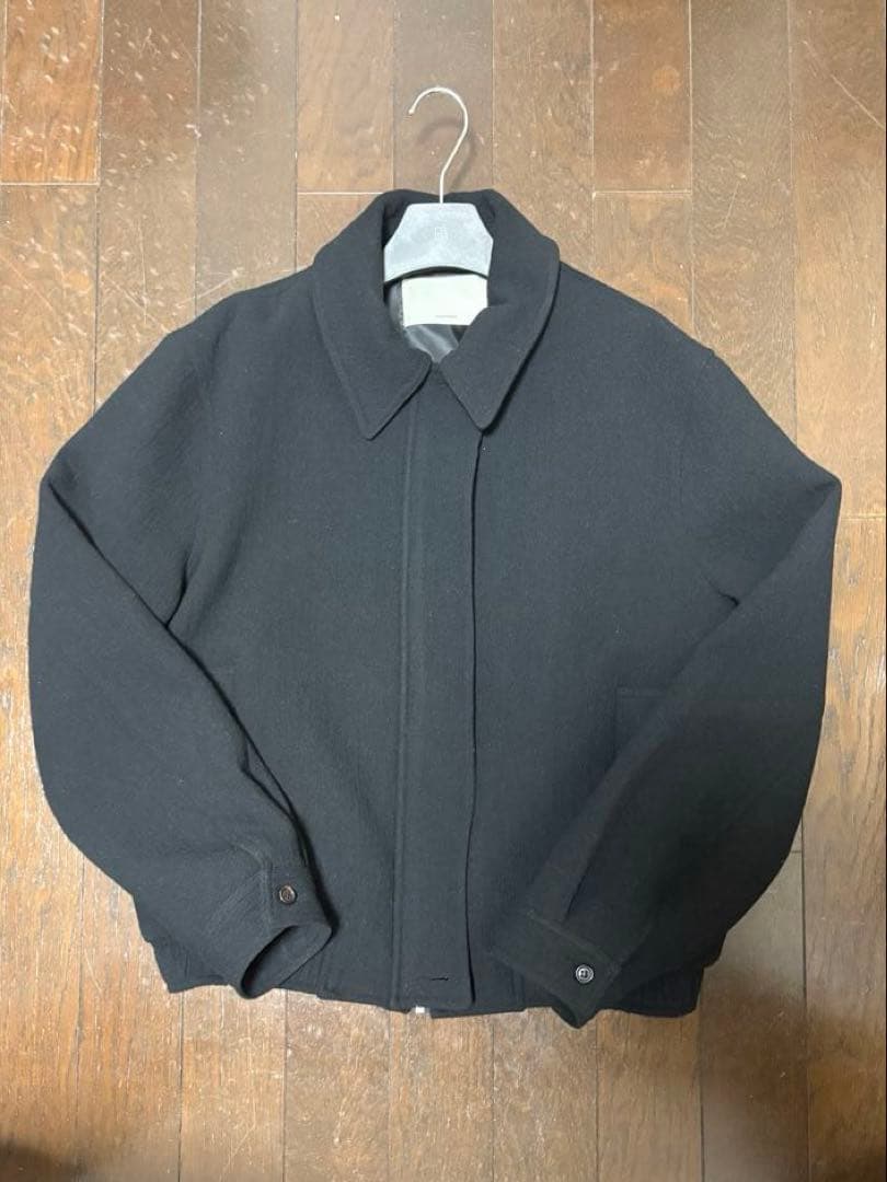 ジャケット・アウター OHOTORO Mannish Wool Blouson Black