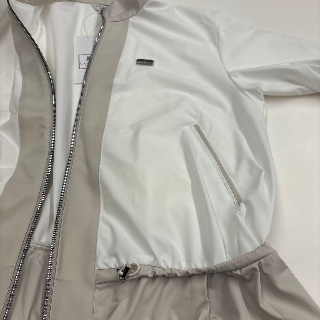 Y*o様 LANVIN SPORT スタンドカラー ジャケット M ホワイト/ベ