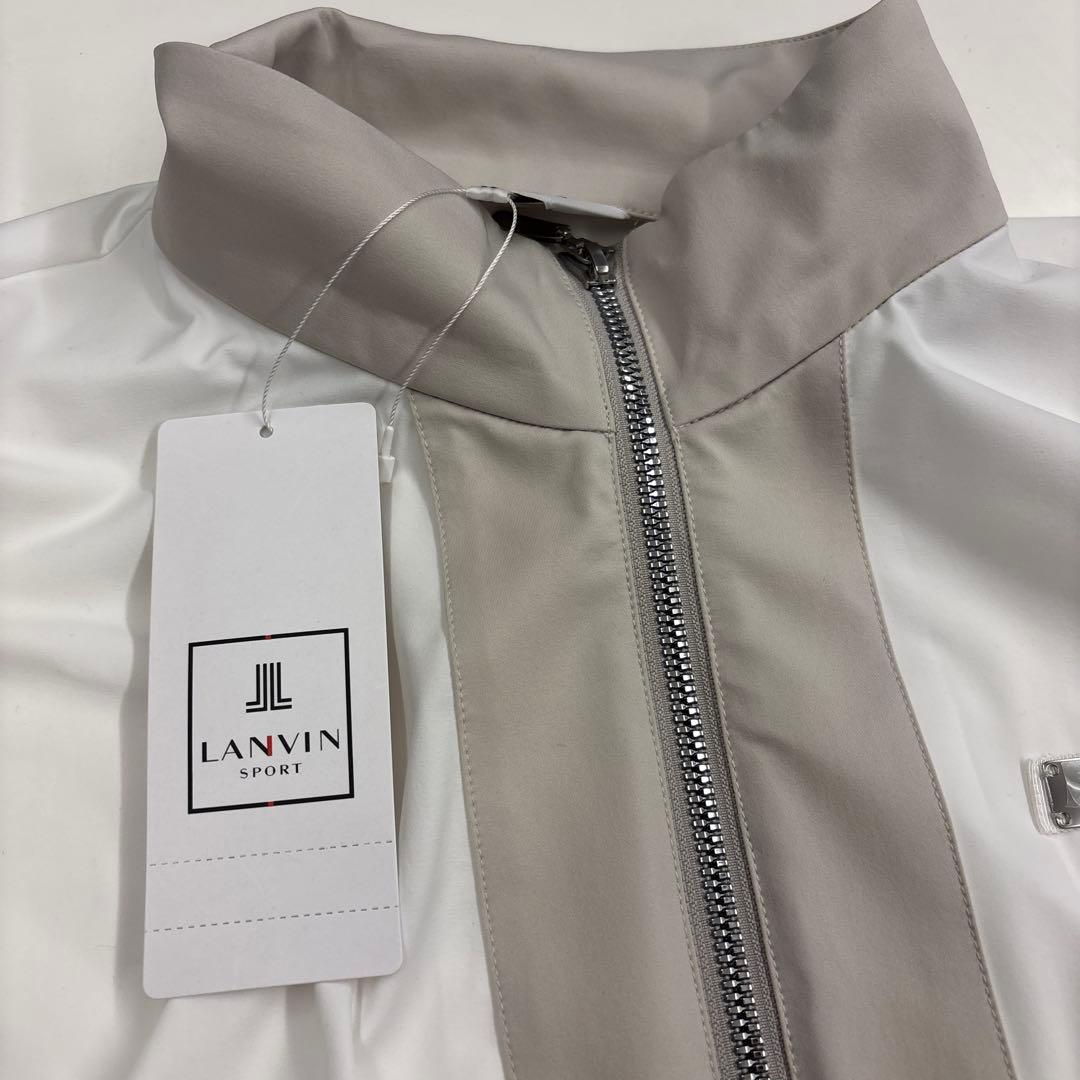 Y*o様 LANVIN SPORT スタンドカラー ジャケット M ホワイト/ベ