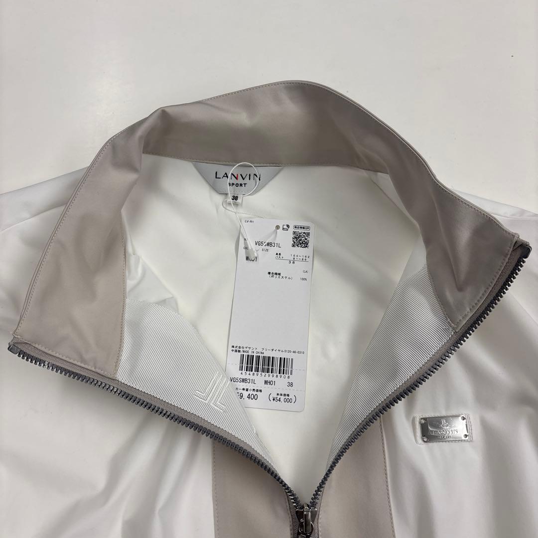 Y*o様 LANVIN SPORT スタンドカラー ジャケット M ホワイト/ベ