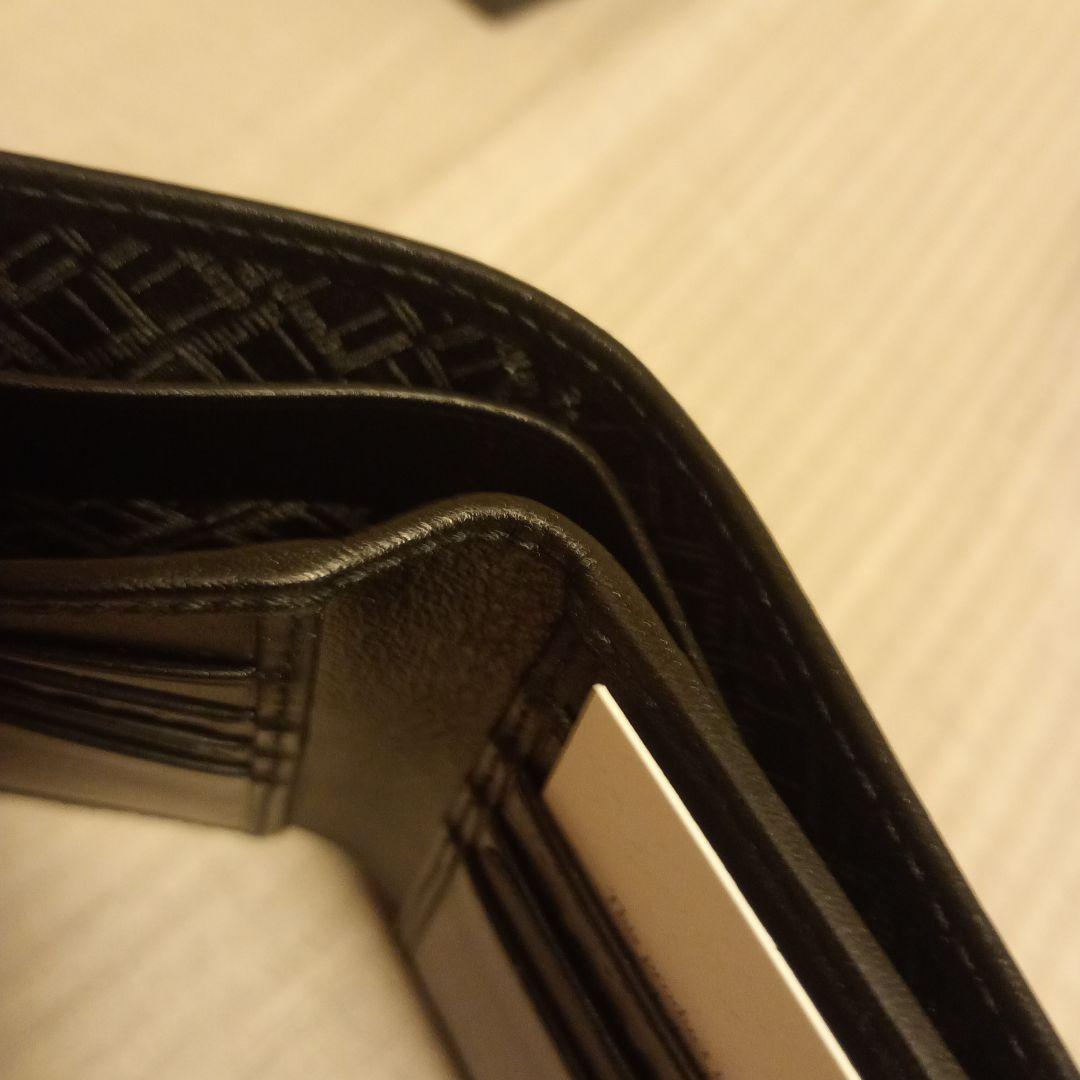 新品 ダンヒル dunhill ブラック 二つ折り財布 箱付き