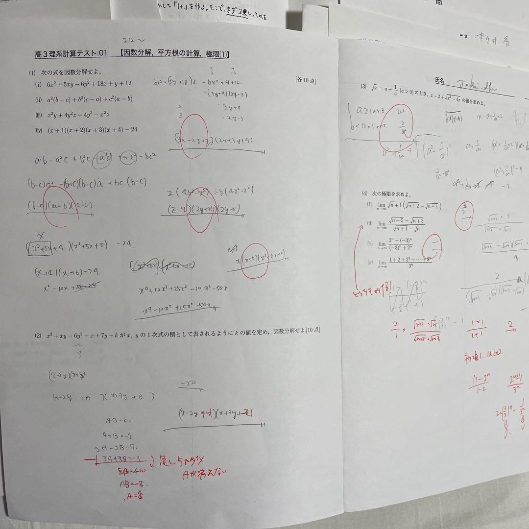 最新版　鉄緑会　高3数学　問題集　確認シリーズ　冊子