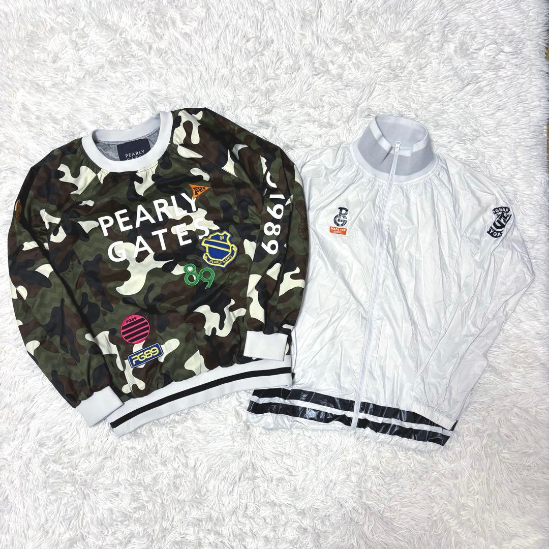 パーリーゲイツ ツインスニード 迷彩 蓄熱 カモ ゴルフウェア ブルゾン