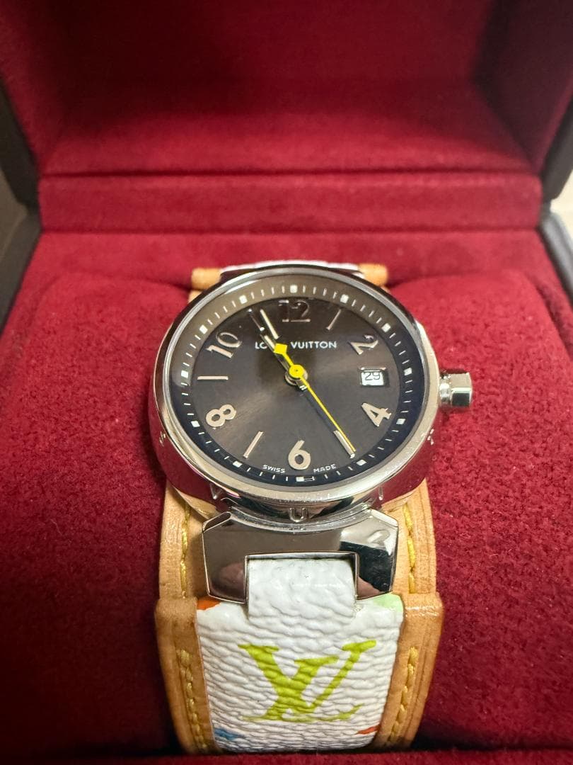 ルイヴィトン 腕時計 Q1211B タンブール マルチカラー ブロン
