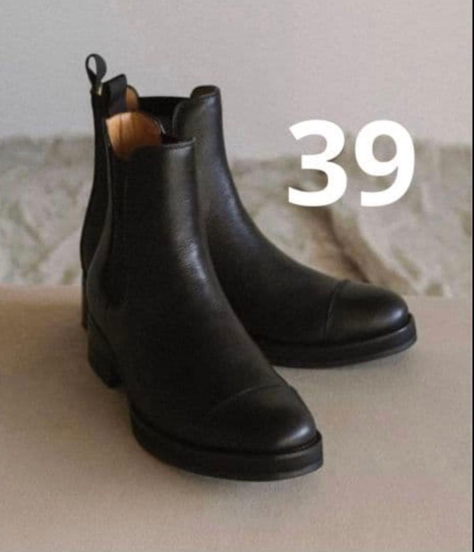 靴 shiun GRAIN CHELSEA BOOTS 41