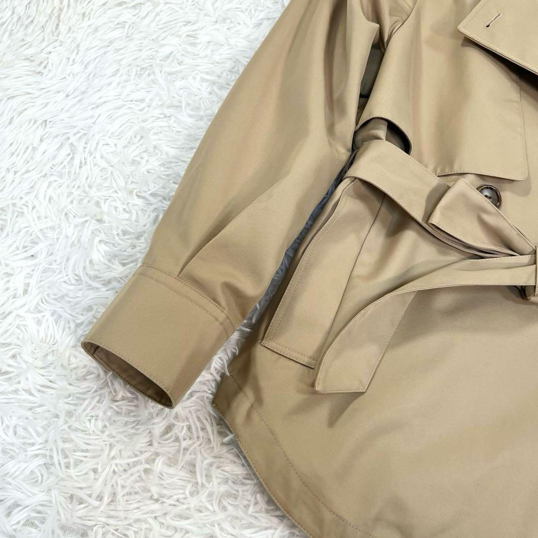美品♡PLST リラクシーショートトレンチコート　ベルテッド　ドルマンスリーブ