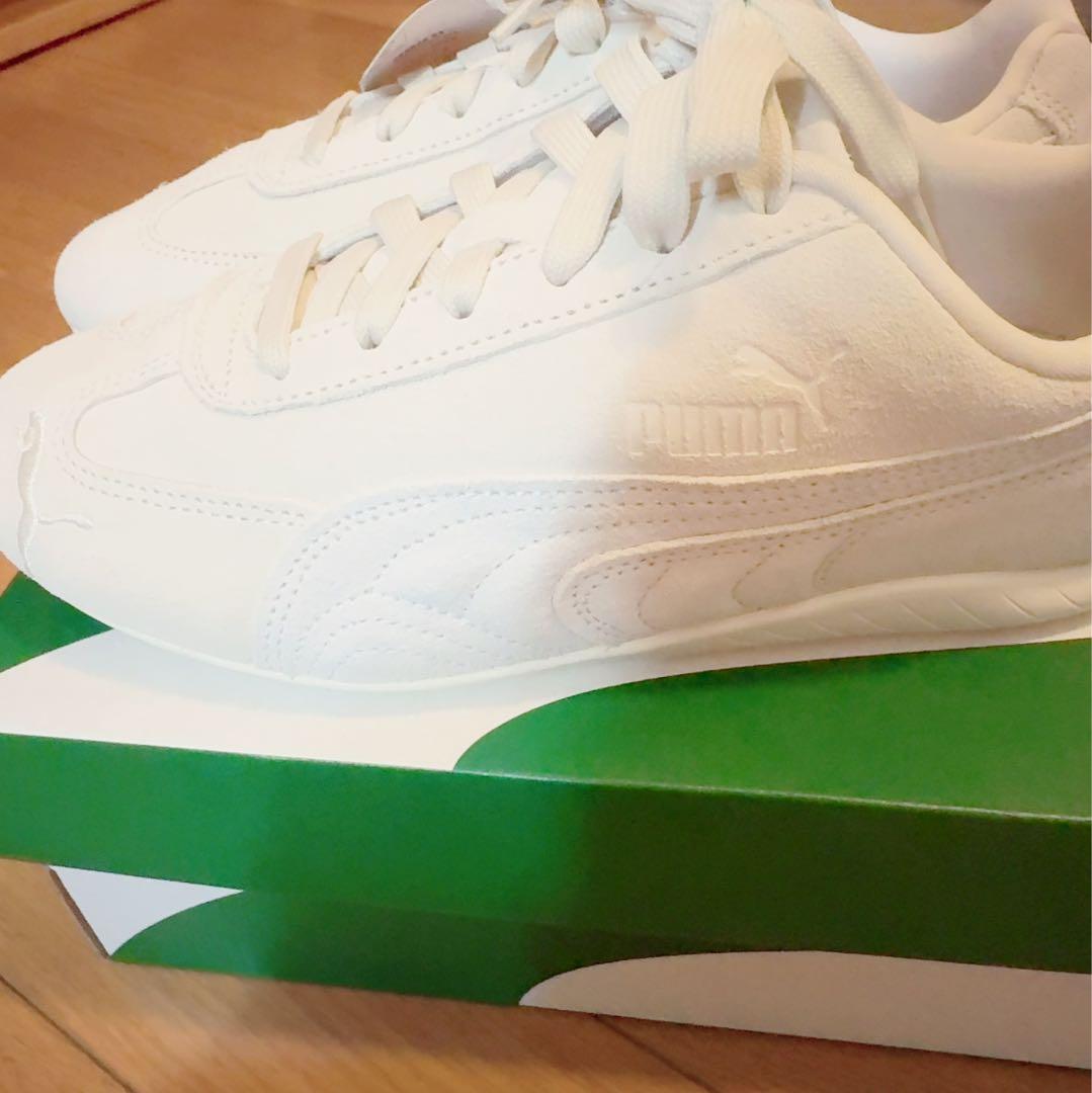 PUMA スピードキャットOG ホワイト スニーカー 23