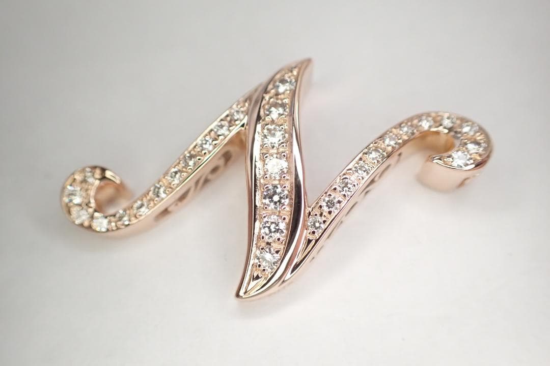 13/美品 ノンブル アルファ N ゆきざき K18 ダイヤ ペンダントトップ