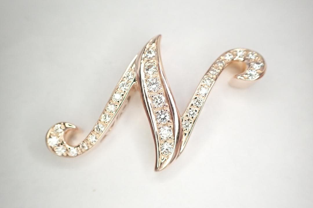 13/美品 ノンブル アルファ N ゆきざき K18 ダイヤ ペンダントトップ