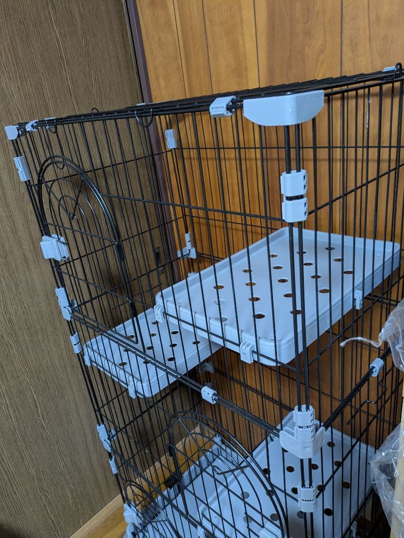 大型キャットケージ 3段式