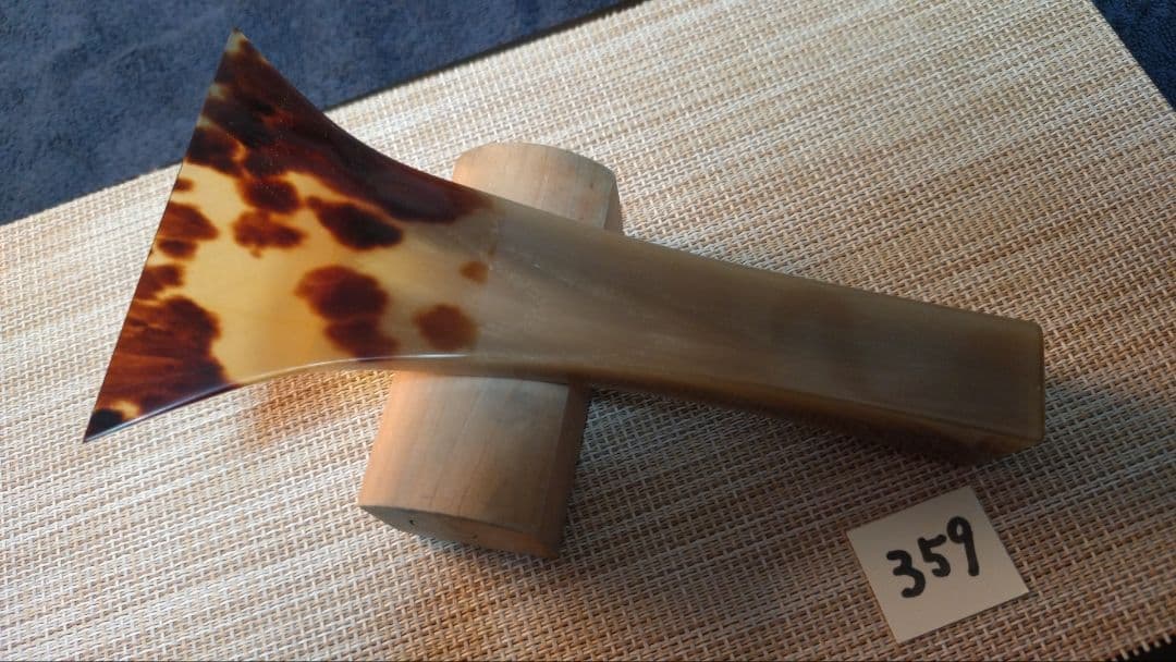 三味線バチ【送料無料】359 天然素材　白水牛