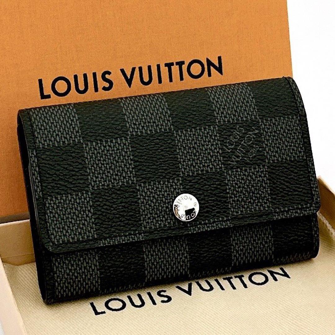 新品未使用　ルイヴィトン　ミュルティクレ　キーケース　ダミエ　グラフィット　黒