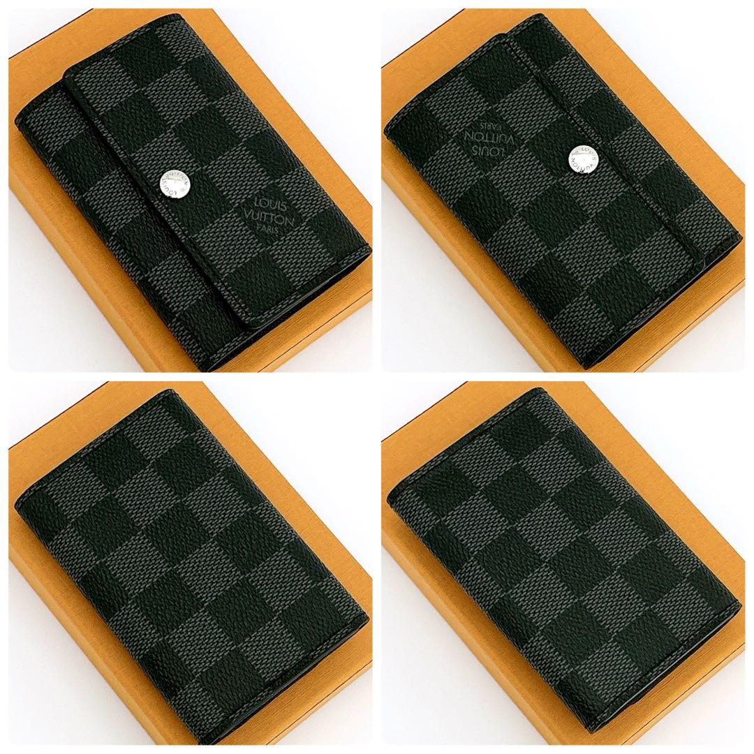 新品未使用　ルイヴィトン　ミュルティクレ　キーケース　ダミエ　グラフィット　黒