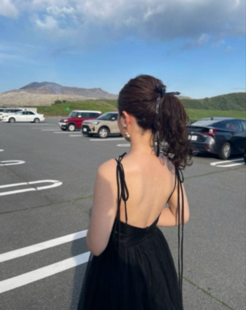 パーティードレス ブラック 前撮り ブライダル ロングドレス カラードレス