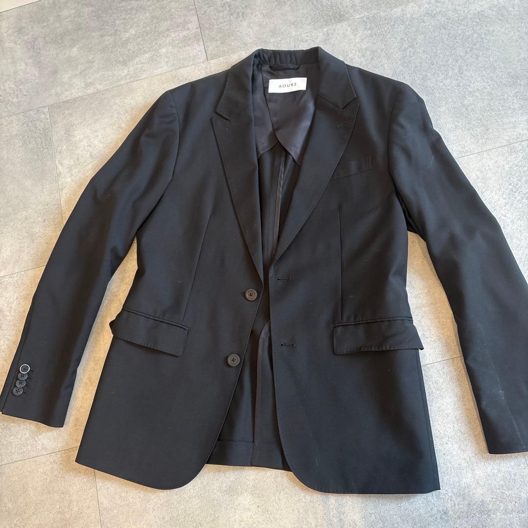 AOURE ブラック ビジネススーツ セット