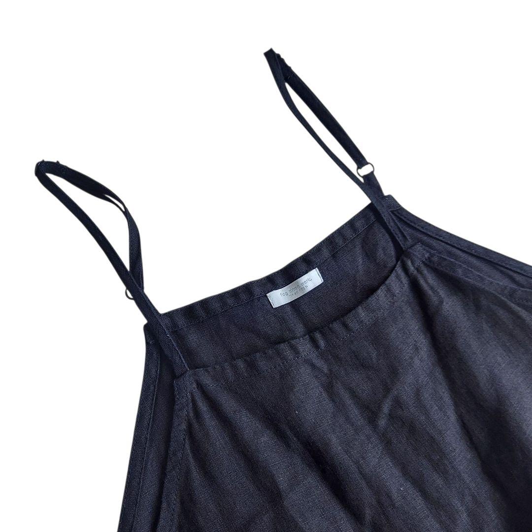 美品✨fog linen work マリ サロペット ブラック