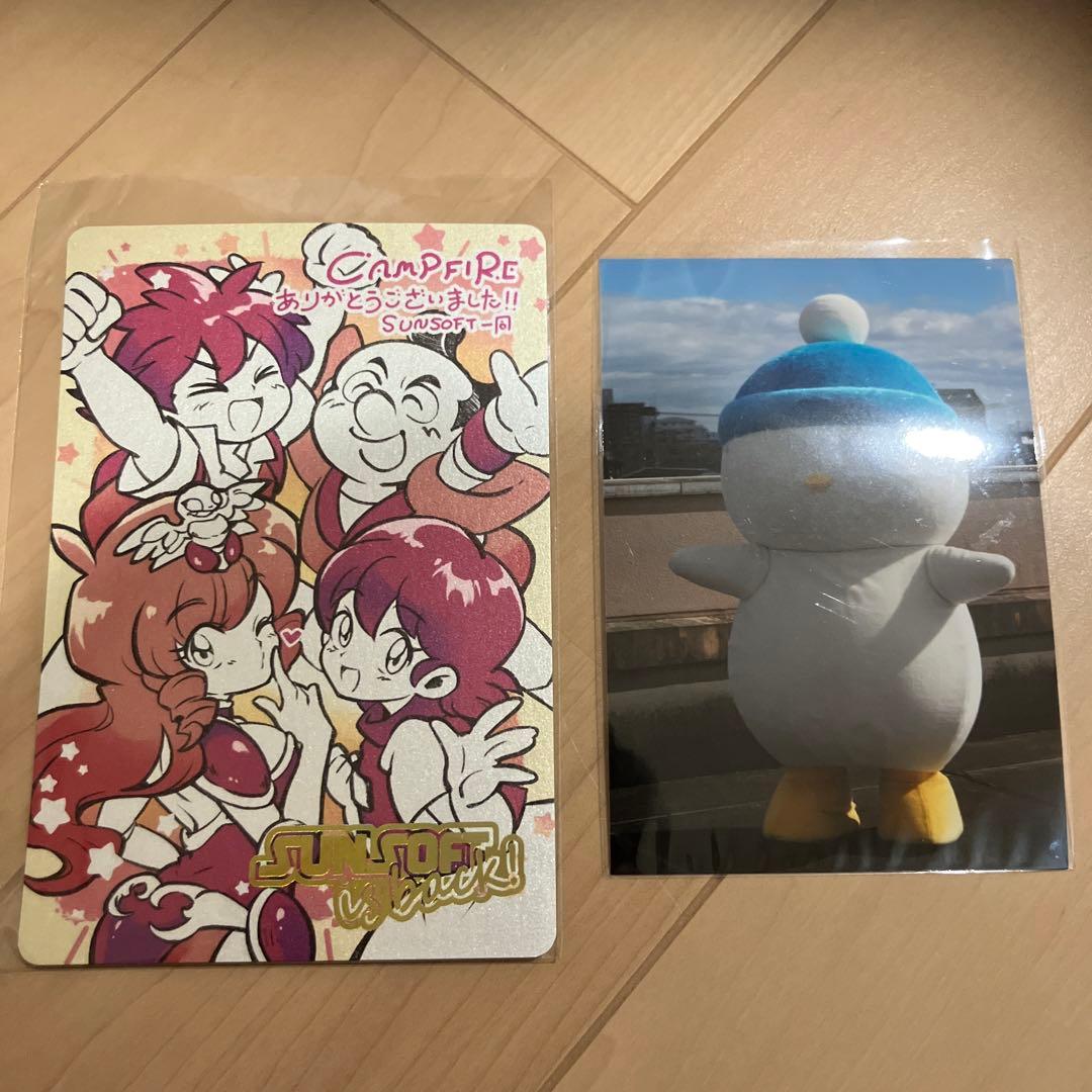 サンソフト　クラウドファンディング　リターン品　金カセット　アナログレコード他