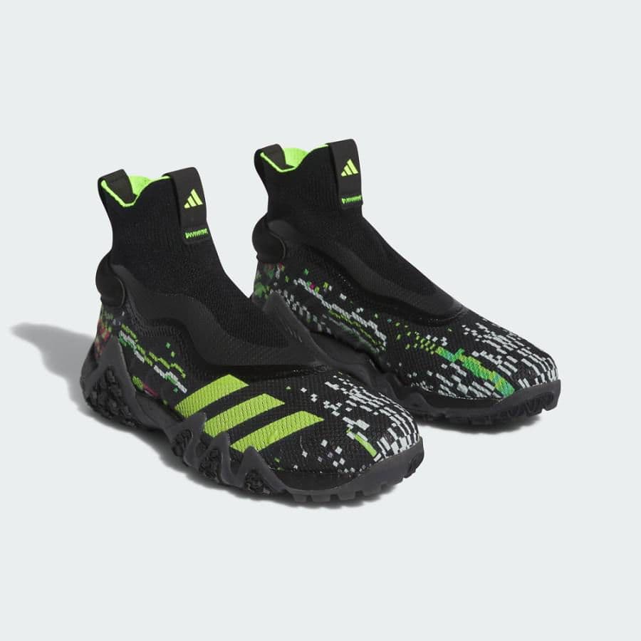 adidasアディダスゴルフシューズ　コードカオス レースレス グリッチ