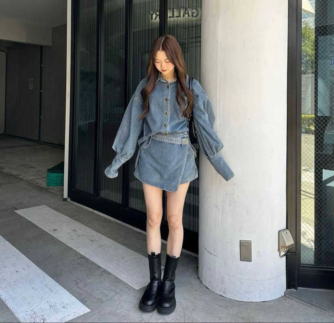 emmy デニム セットアップ ショートパンツ ジャケット