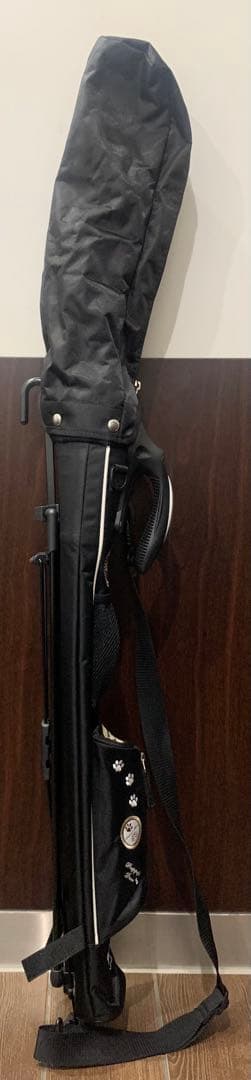 美品 フード フック ショルダー付 ゴルフ バッグ クラブケース スタンド