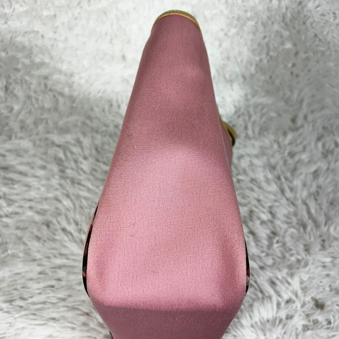 美品✨バーバリーブルーレーベル トートバッグ ノバチェック ホースロゴ 大容量