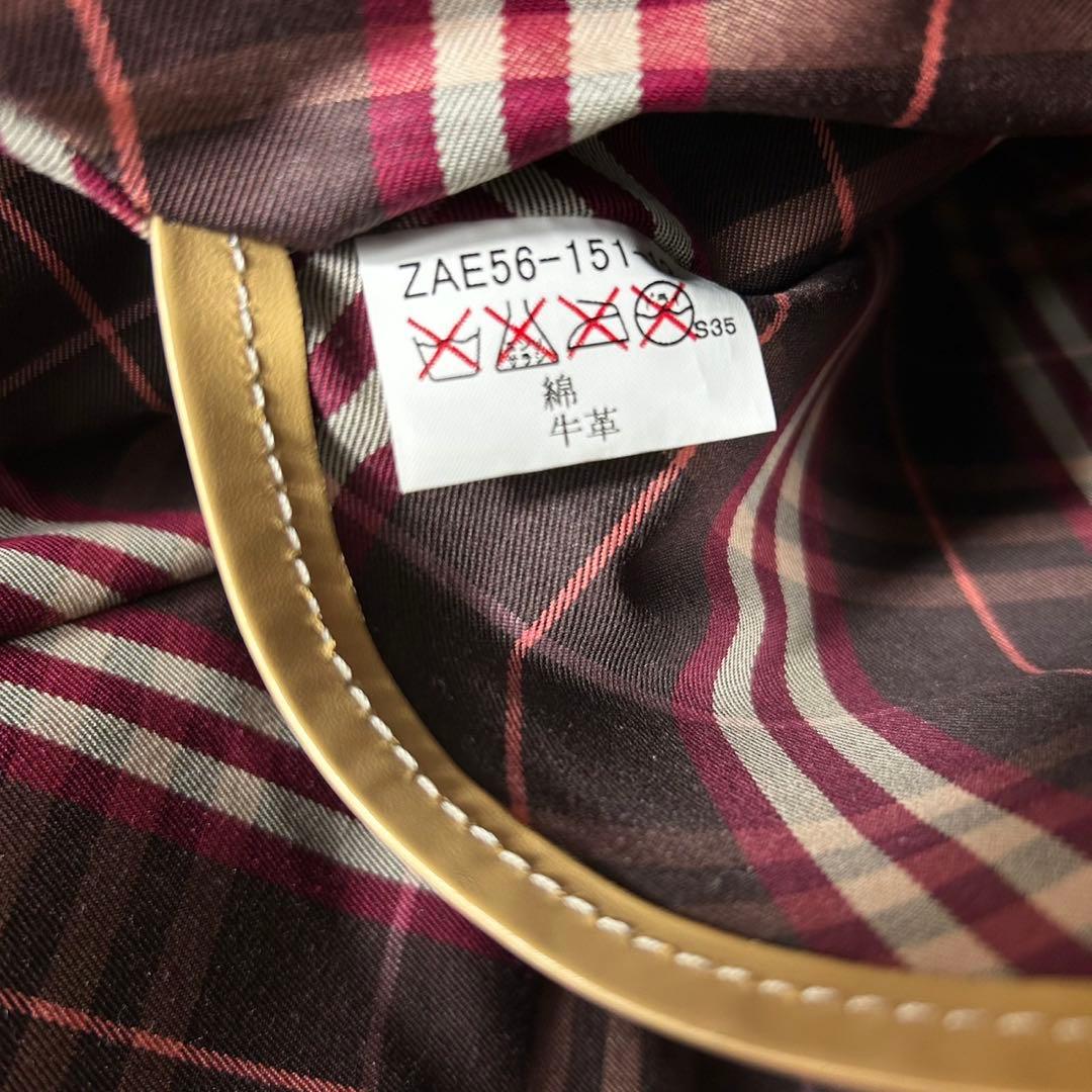 美品✨バーバリーブルーレーベル トートバッグ ノバチェック ホースロゴ 大容量