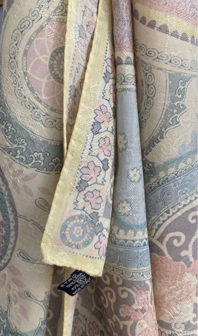 ロンポンさま　　　エトロ　ウールシルクストール　大判