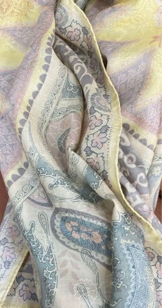 ロンポンさま　　　エトロ　ウールシルクストール　大判