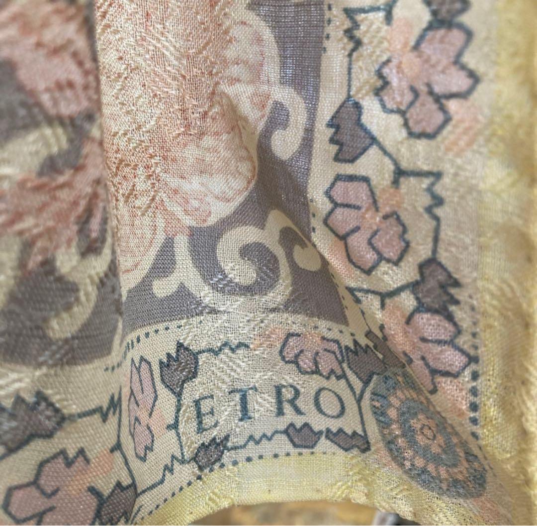 ロンポンさま　　　エトロ　ウールシルクストール　大判