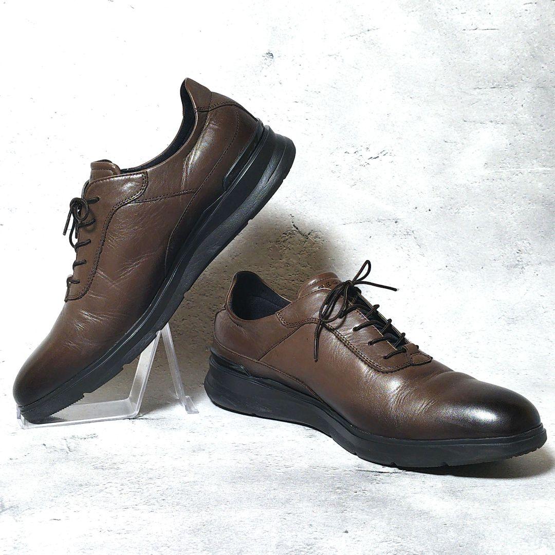 【人気定番デザイン】極美品 REGAL【27】レザードレススニーカー ビジカジ