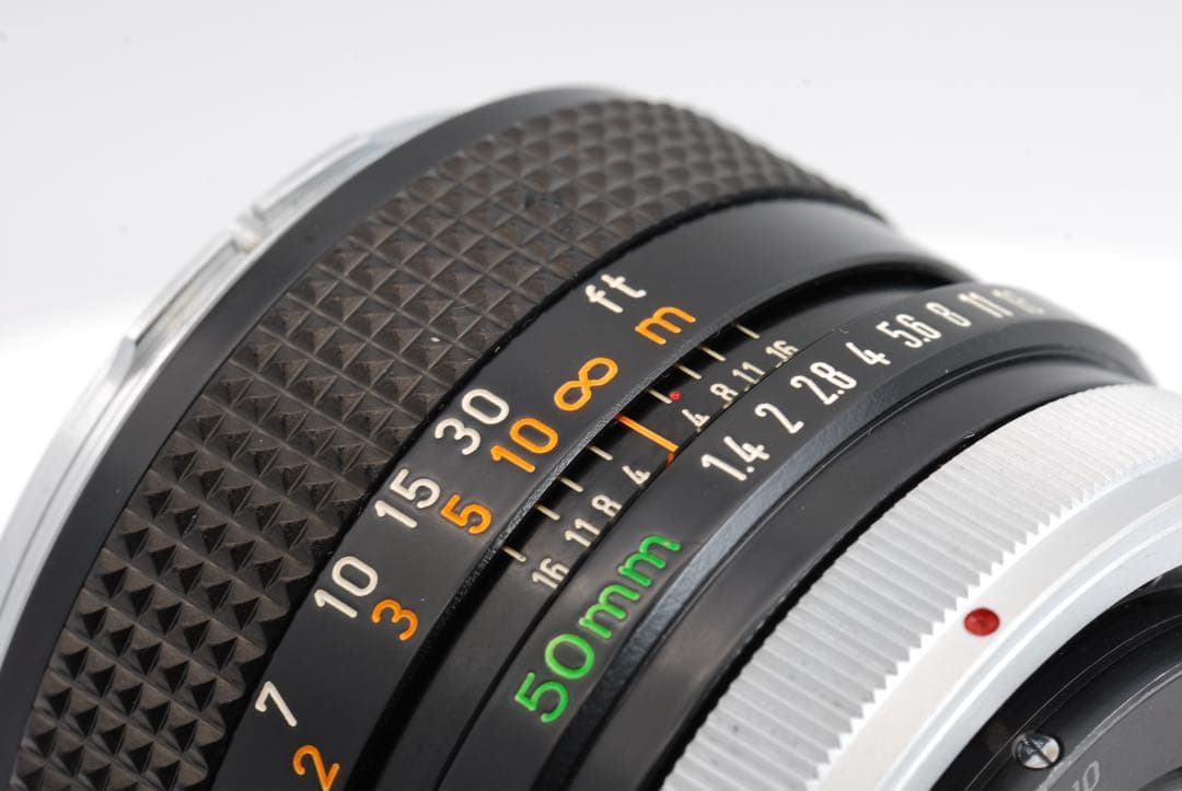 【極上美品級 】Canon FD 50mm f1.4 整備済 希少な銀枠デザイン