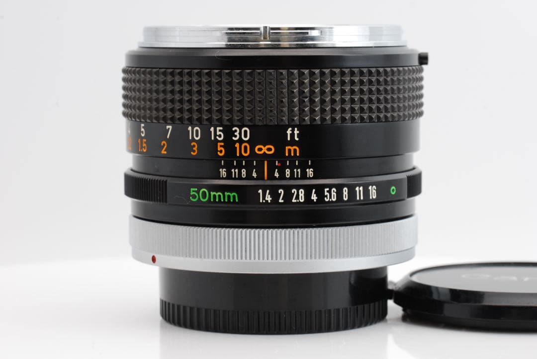 【極上美品級 】Canon FD 50mm f1.4 整備済 希少な銀枠デザイン