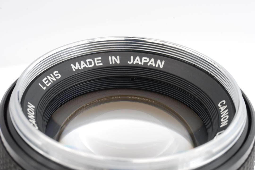 【極上美品級 】Canon FD 50mm f1.4 整備済 希少な銀枠デザイン