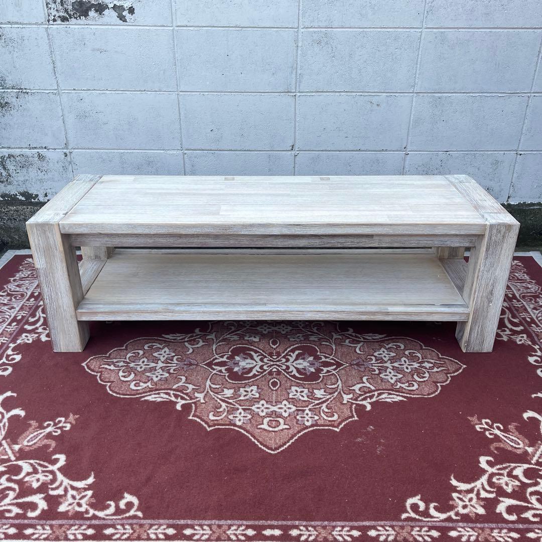 unico ウニコ◾️MANOA 木製テーブル センターテーブル テレビ台 白