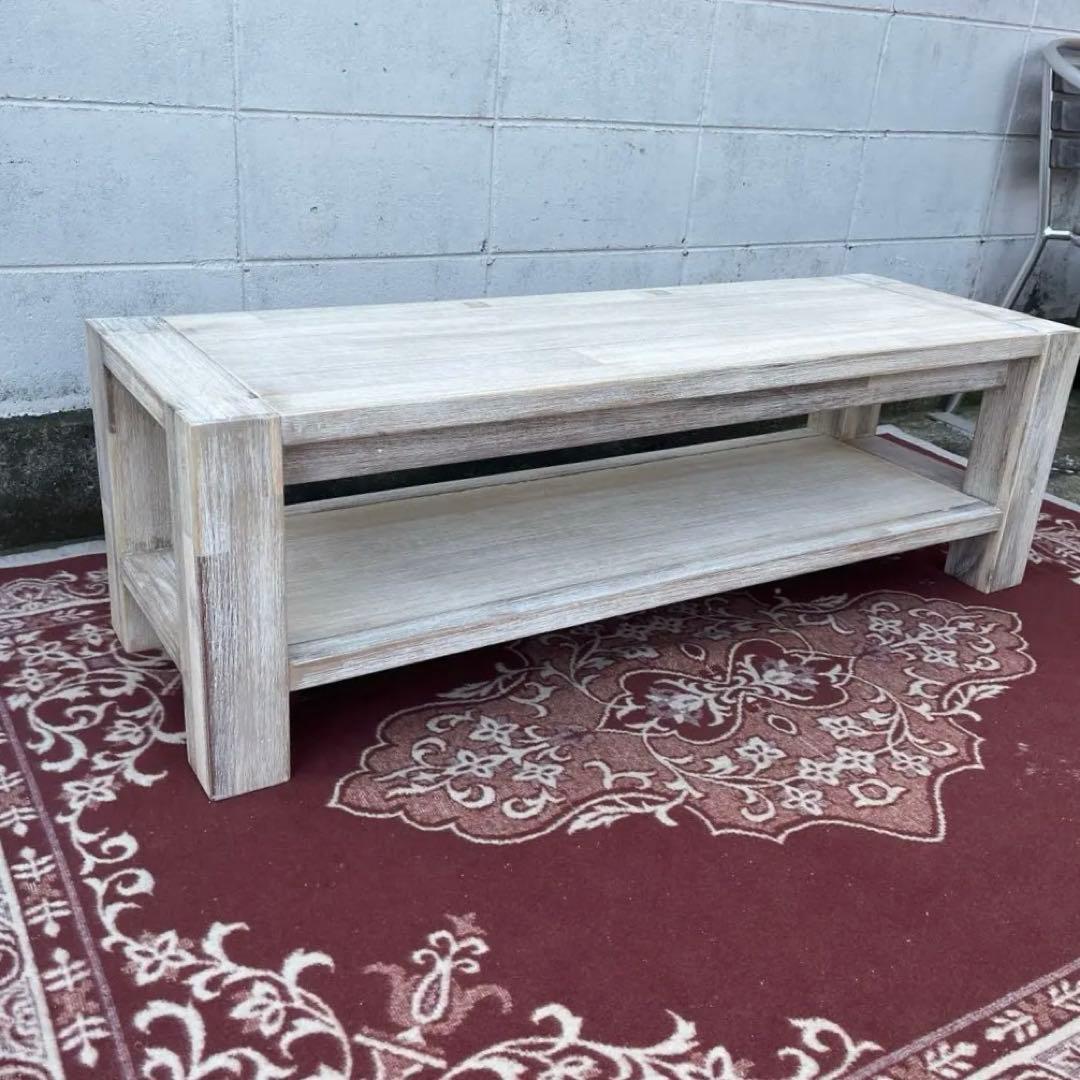 unico ウニコ◾️MANOA 木製テーブル センターテーブル テレビ台 白