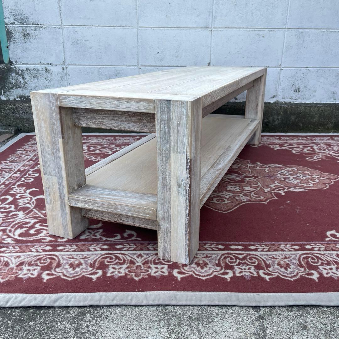 unico ウニコ◾️MANOA 木製テーブル センターテーブル テレビ台 白