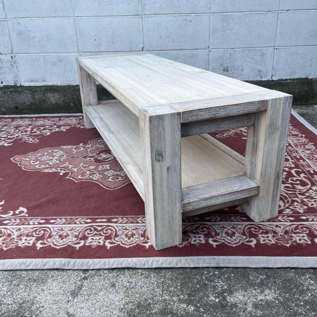 unico ウニコ◾️MANOA 木製テーブル センターテーブル テレビ台 白