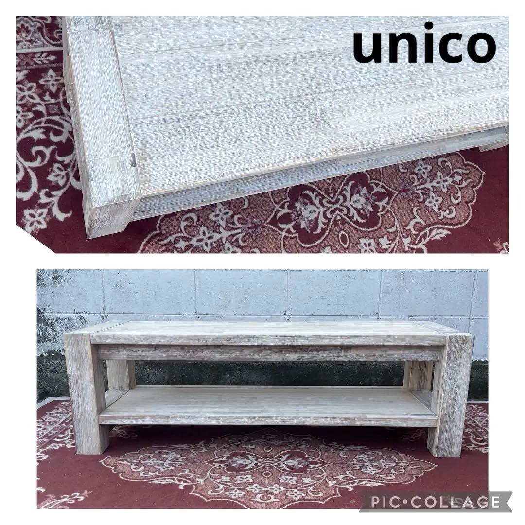 unico ウニコ◾️MANOA 木製テーブル センターテーブル テレビ台 白